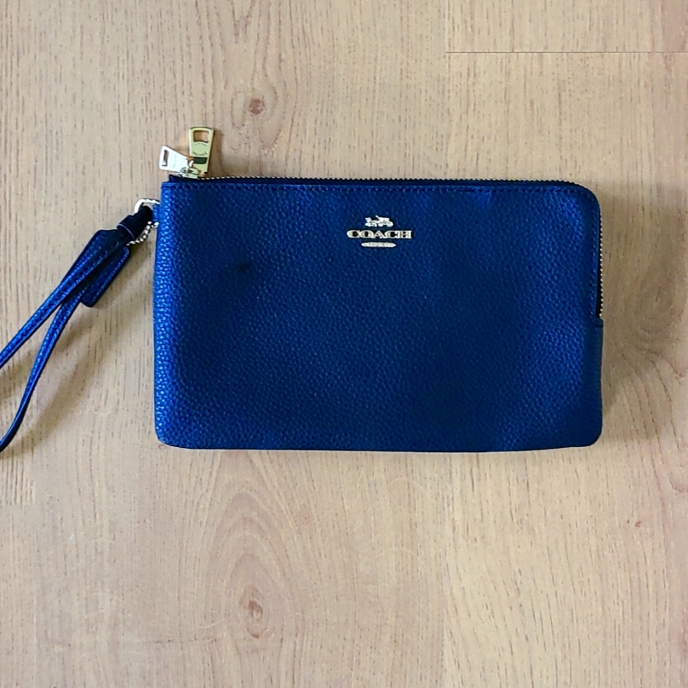 Coach black wristlet
